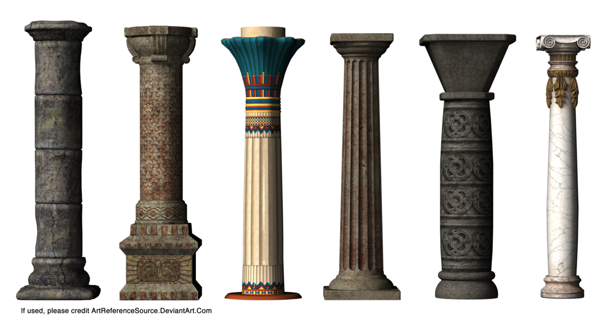 Ancient Building Pillar PNG Image Background