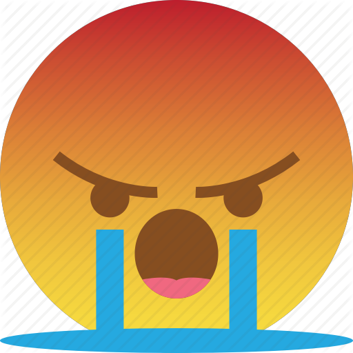 Angry Crying Emoji PNG Gambar Latar Belakang