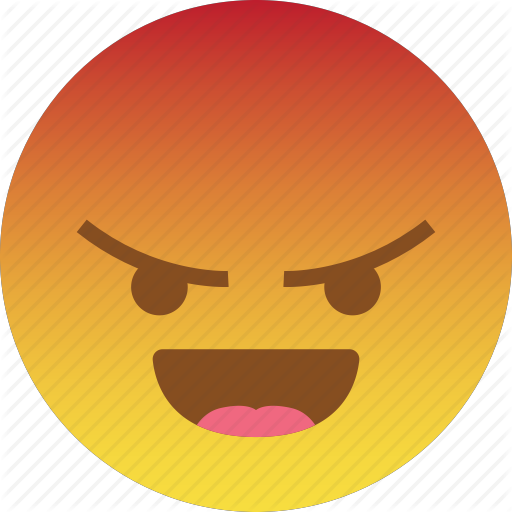 Angry Laughing Emoji PNG Image Background