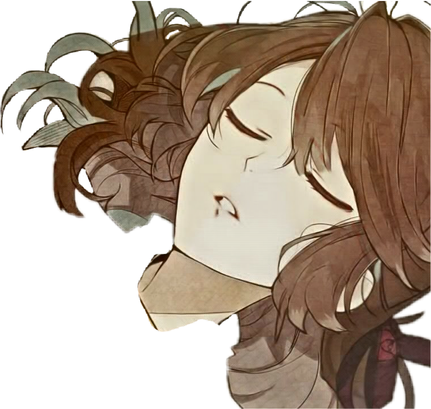 Anime Brown Hair Girl PNG Picture
