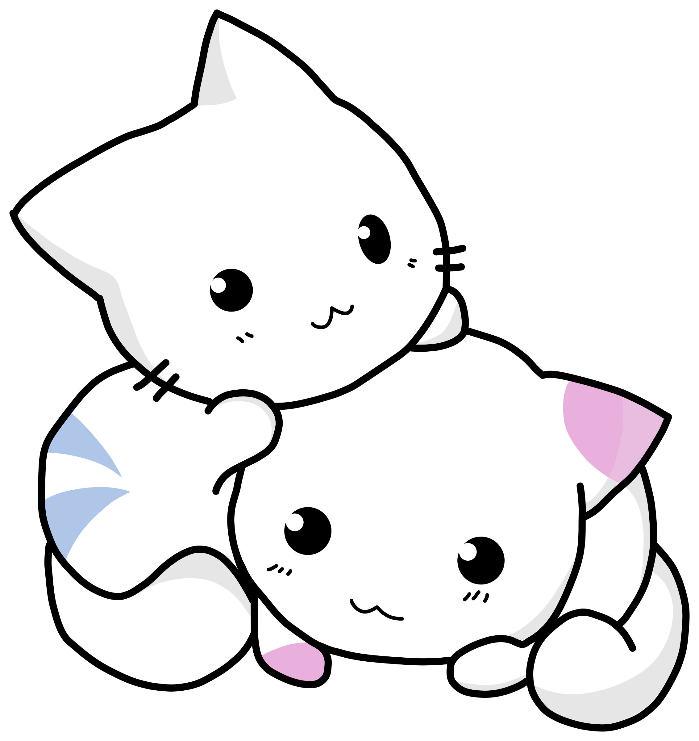 Anime Cat PNG Image Transparent Background