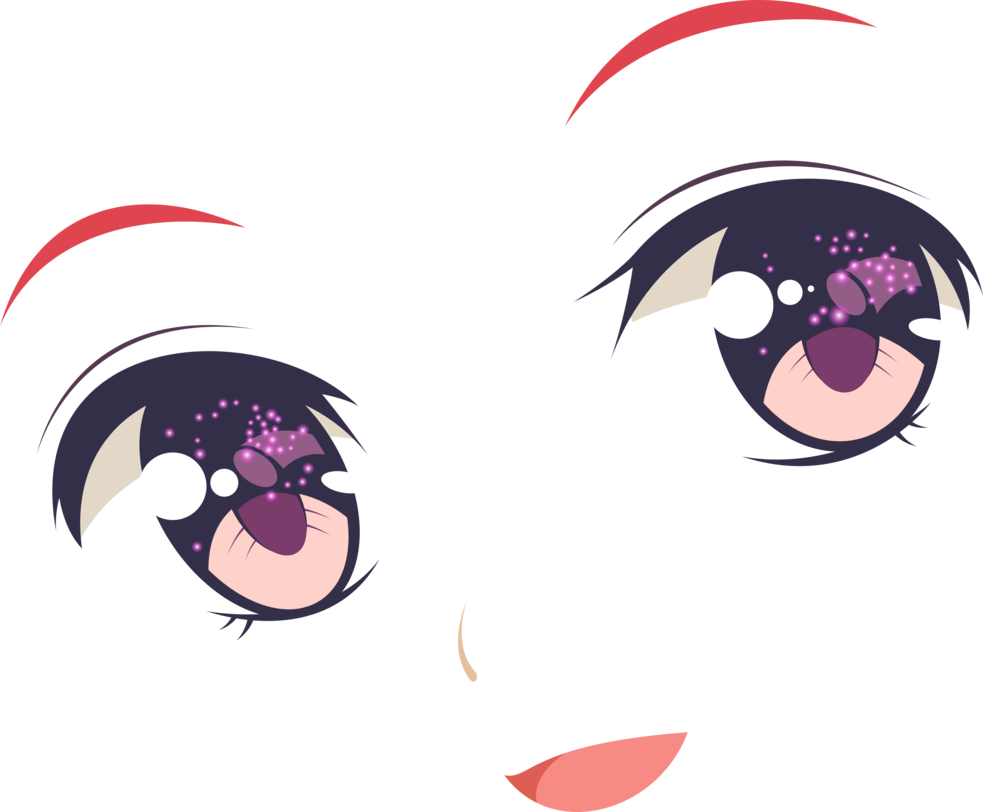 Anime meisje gezicht meme PNG achtergrondafbeelding