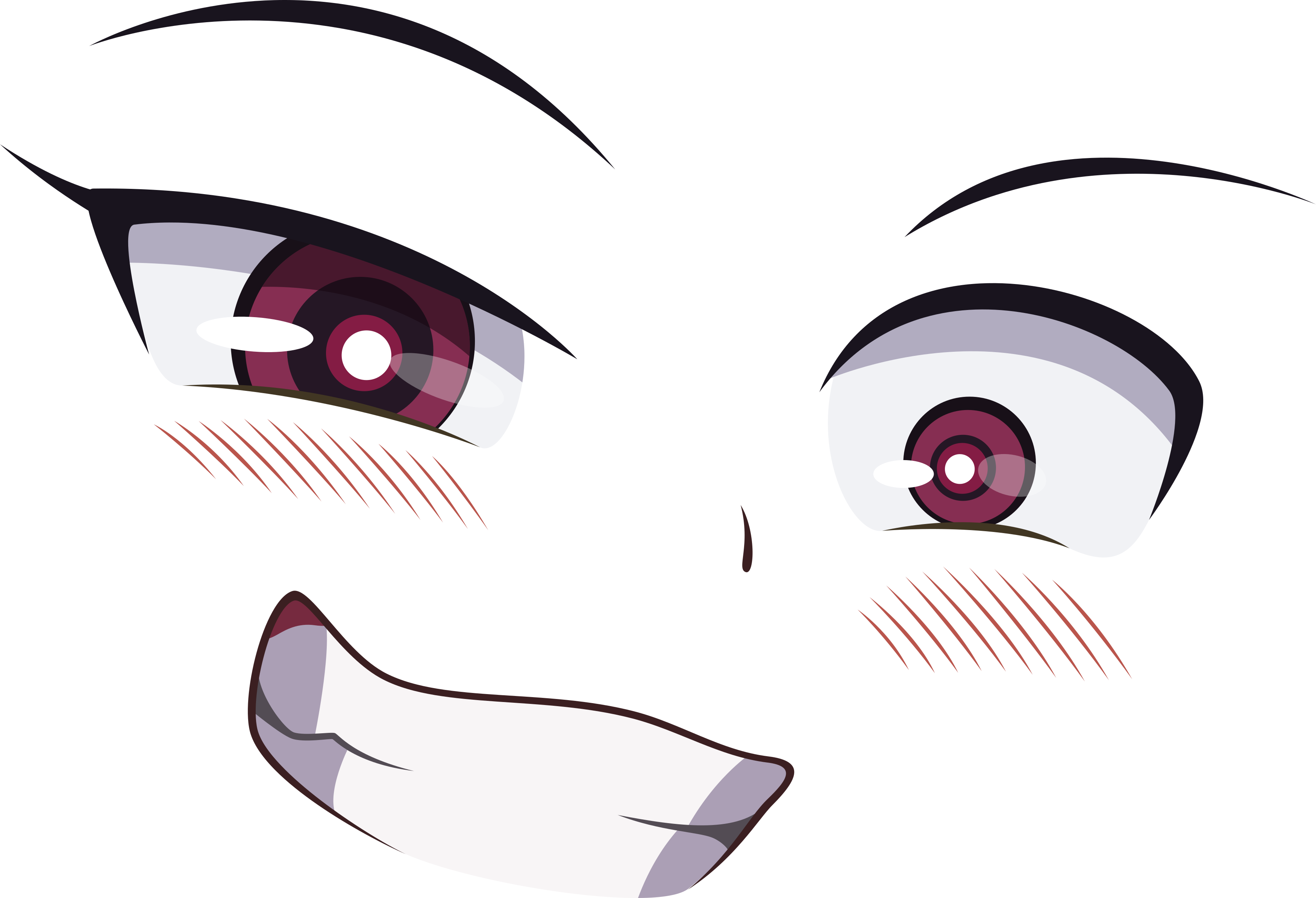 Anime Girl Face Meme Transparent Background PNG