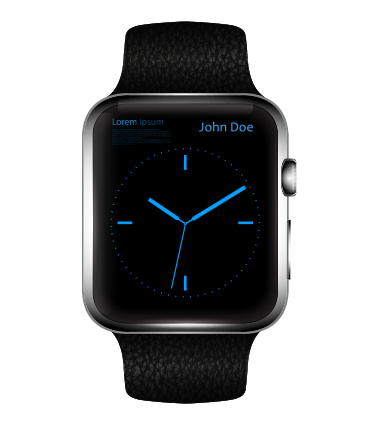 Apple horloge Transparante achtergrond PNG