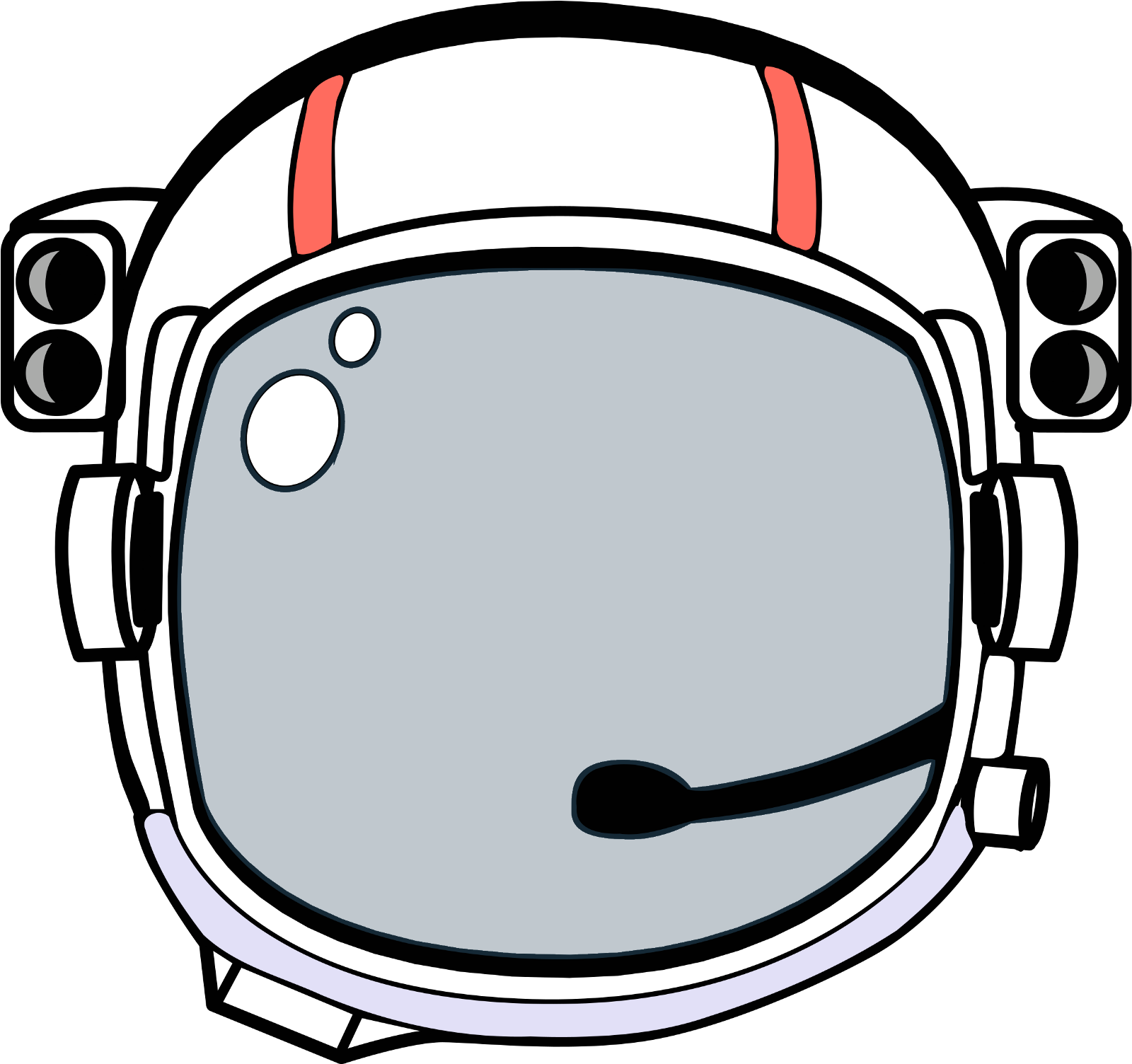 우주 비행사 헬멧 무료 PNG 이미지
