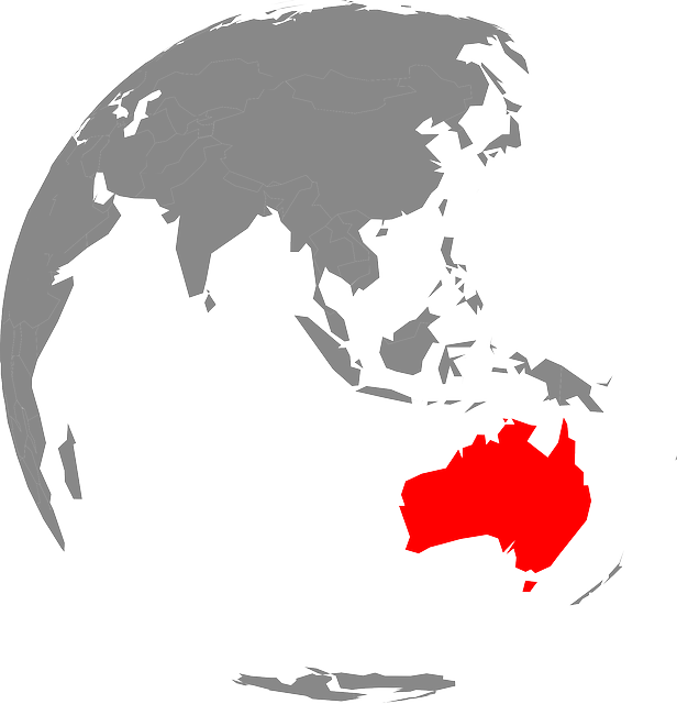 Download gratuito della mappa Australia PNG