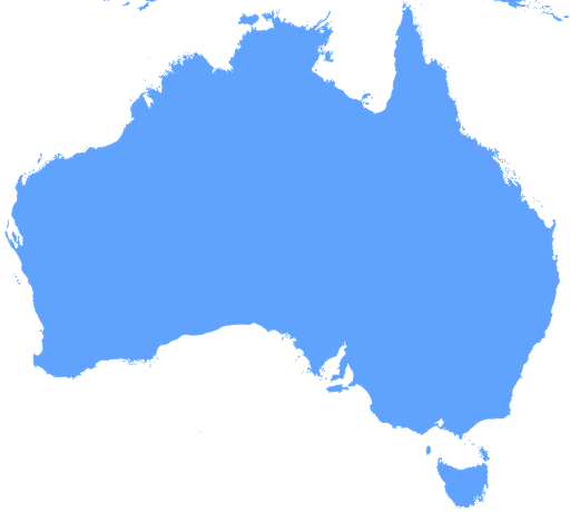 Australië kaart PNG Afbeelding Transparante achtergrond