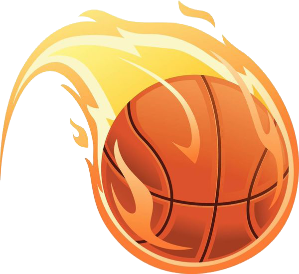 Basketball sur Fire PNG Téléchargement GRATUIT