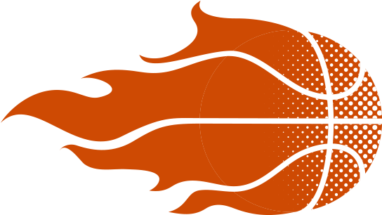 Basketball On Fire PNG Image Background