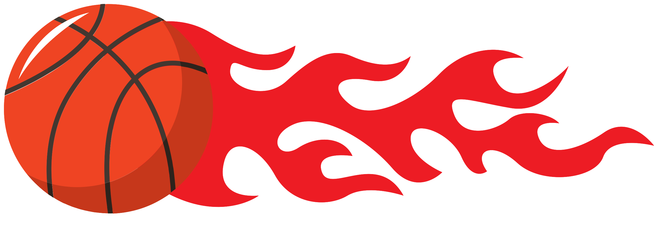 Basketball On Fire PNG Picture