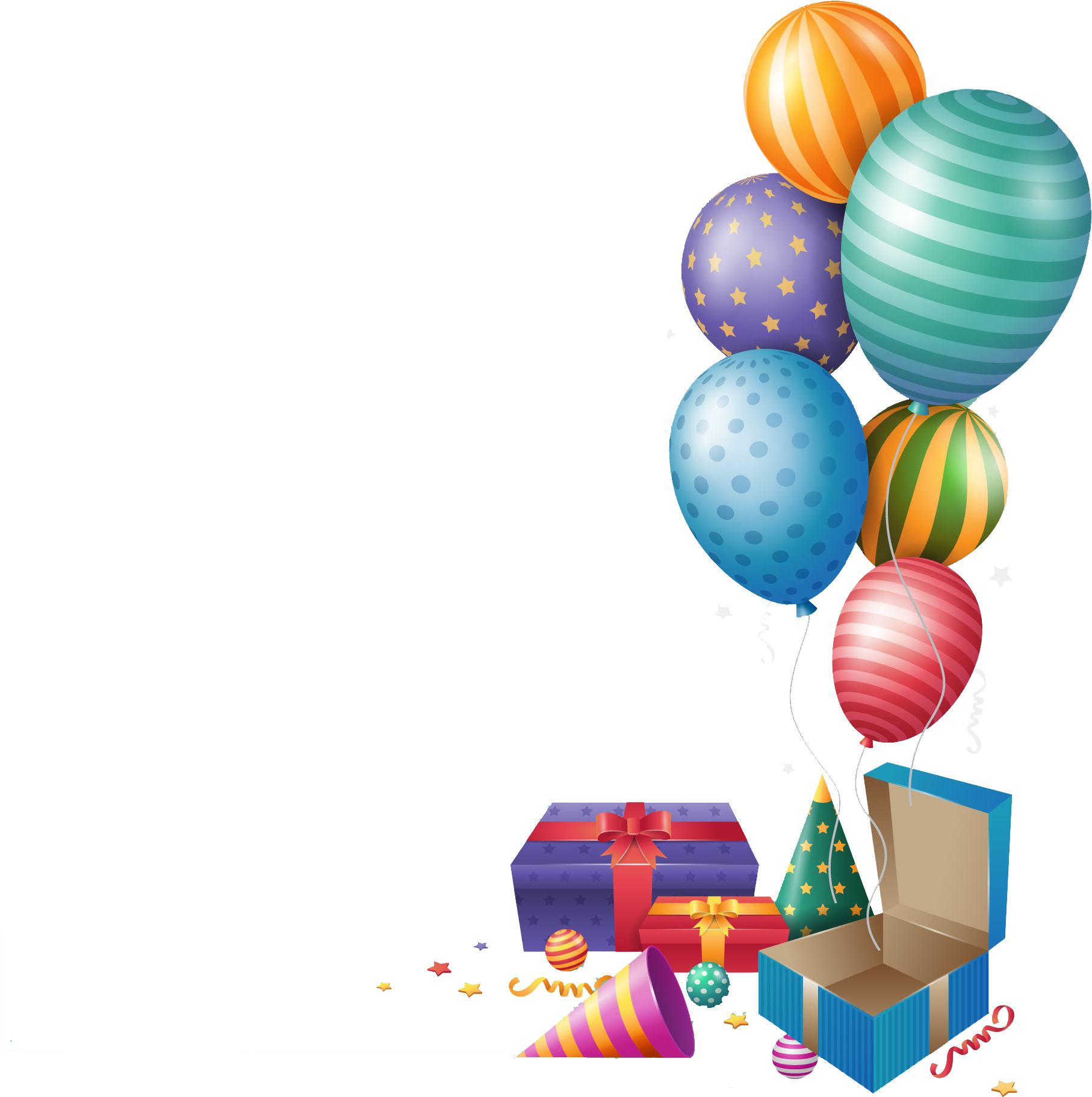 Birthday Balloons PNG Image Background | PNG Arts
