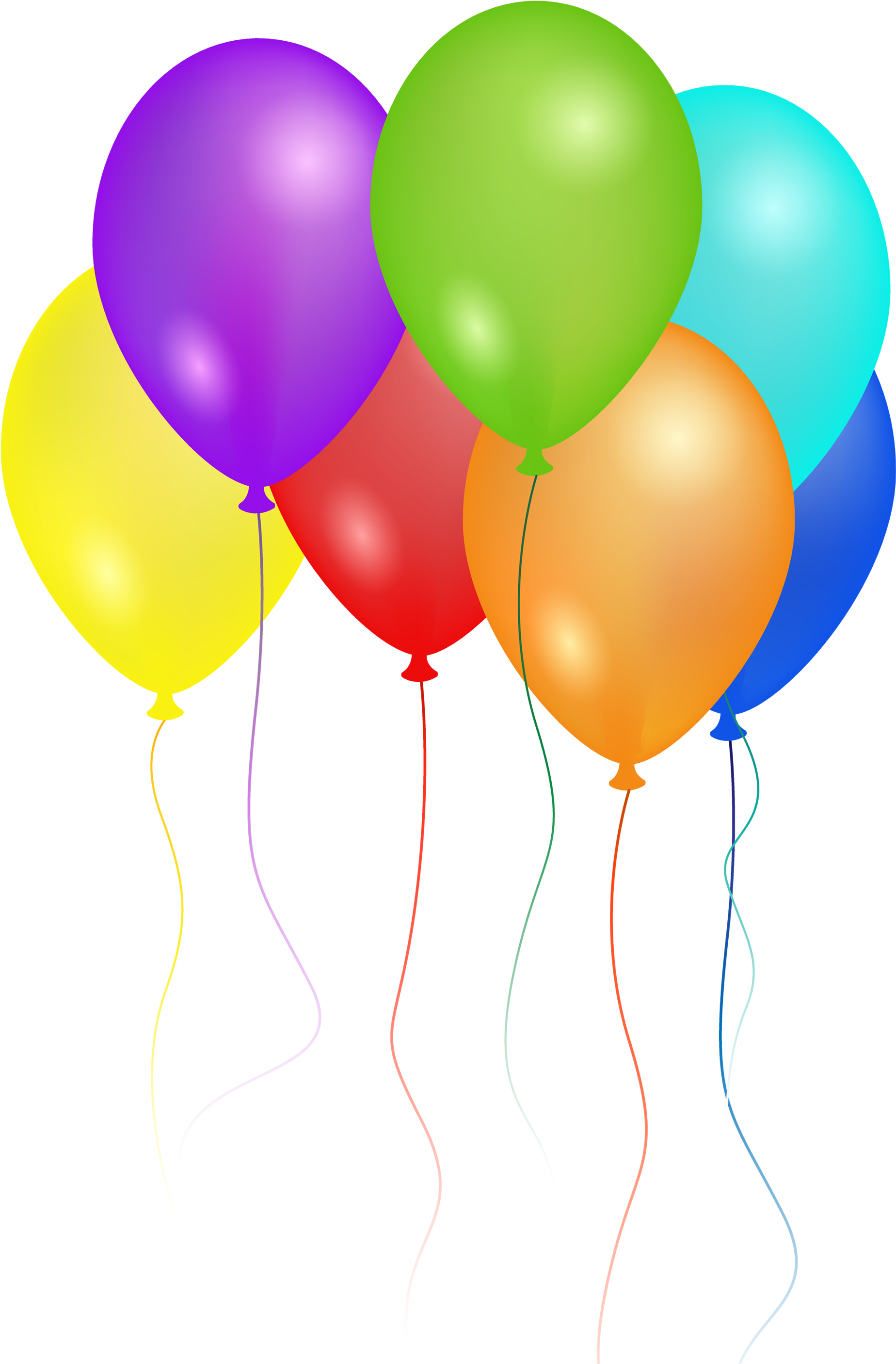 Birthday Balloons PNG Image