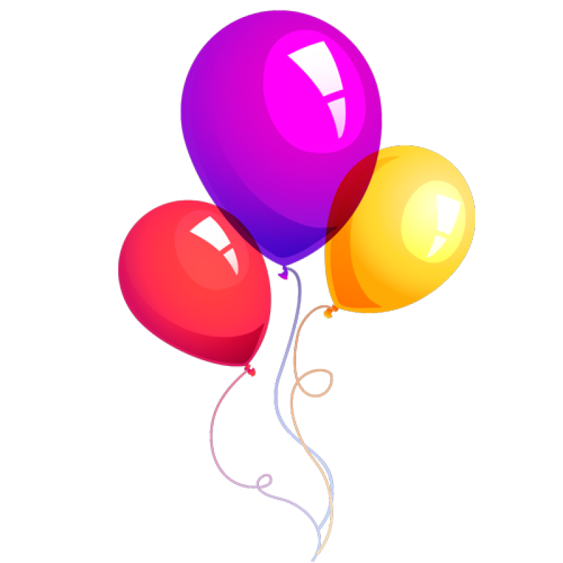 Birthday Balloons PNG Pic