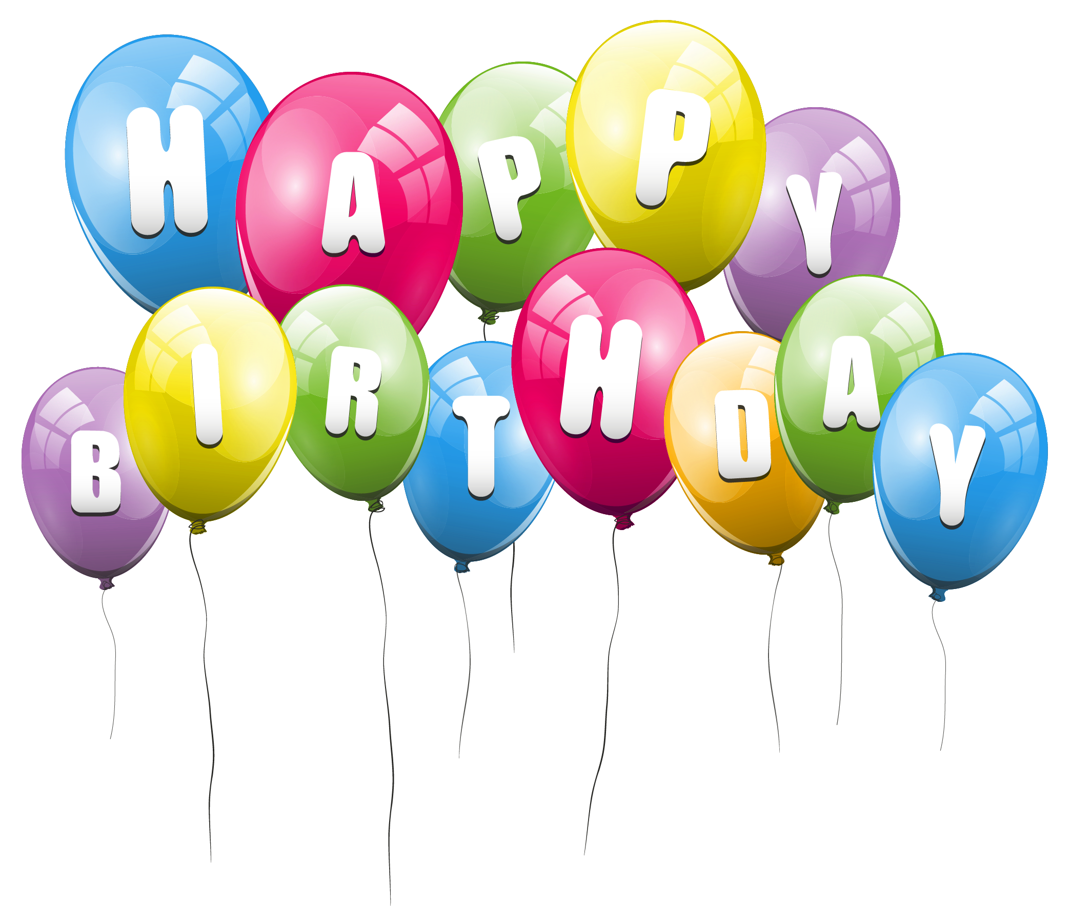 Birthday Balloons PNG Picture