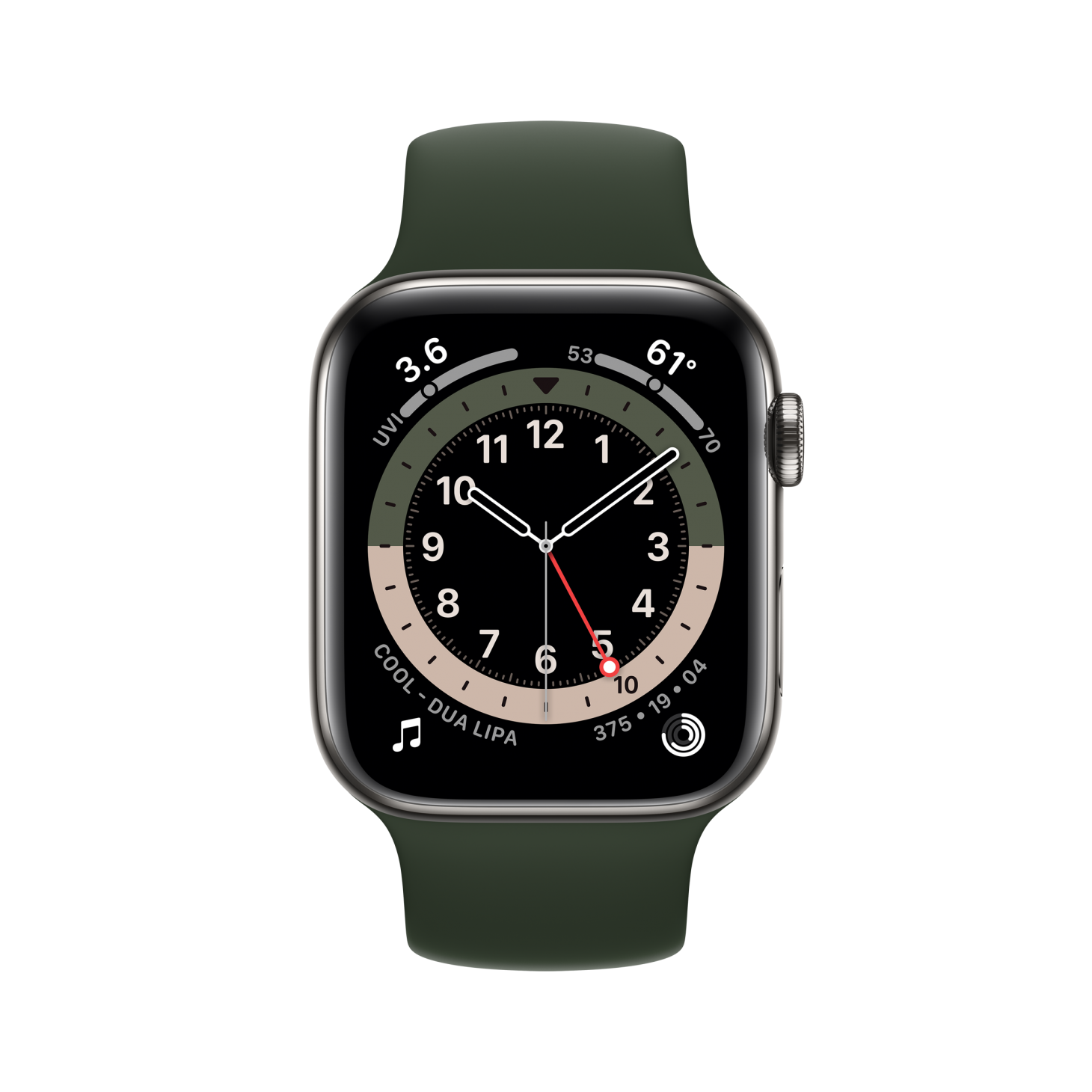 Zwarte Apple Watch-serie 5 PNG-Afbeelding Achtergrond