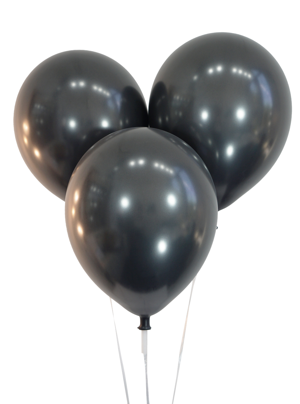 Black Balloons PNG Background Image