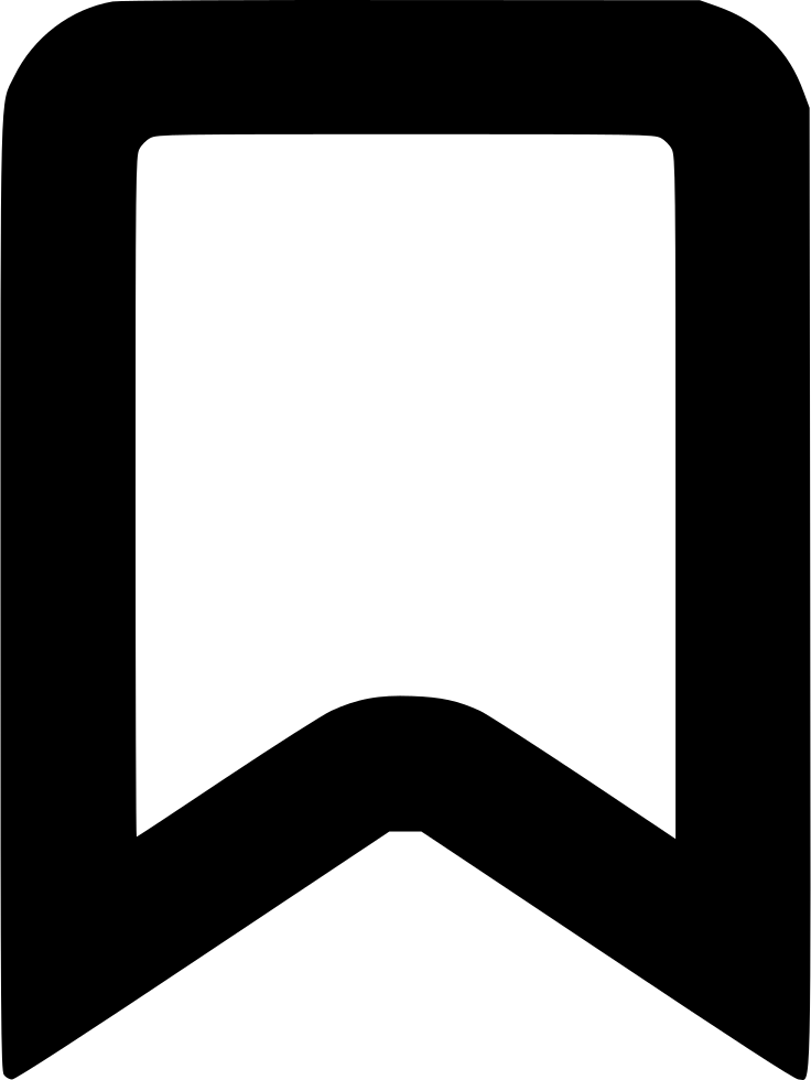 Zwarte bladwijzer PNG Afbeelding Transparante achtergrond