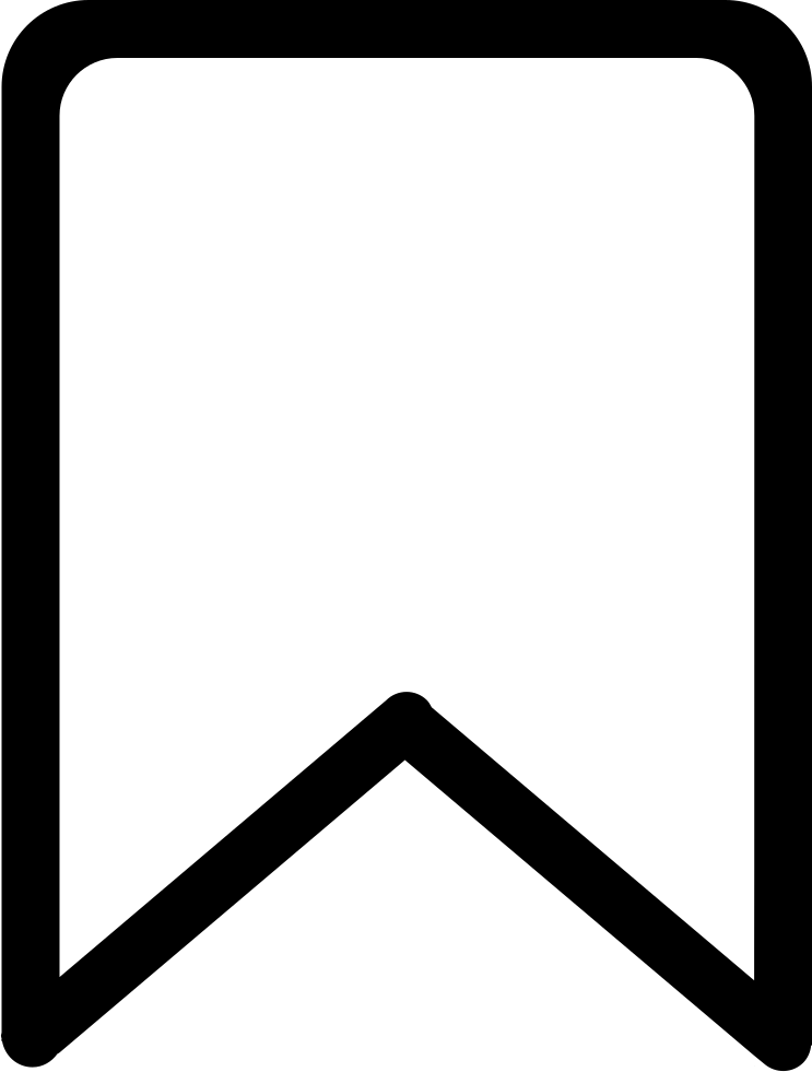 Schwarzes Lesezeichen Transparent Hintergrund PNG