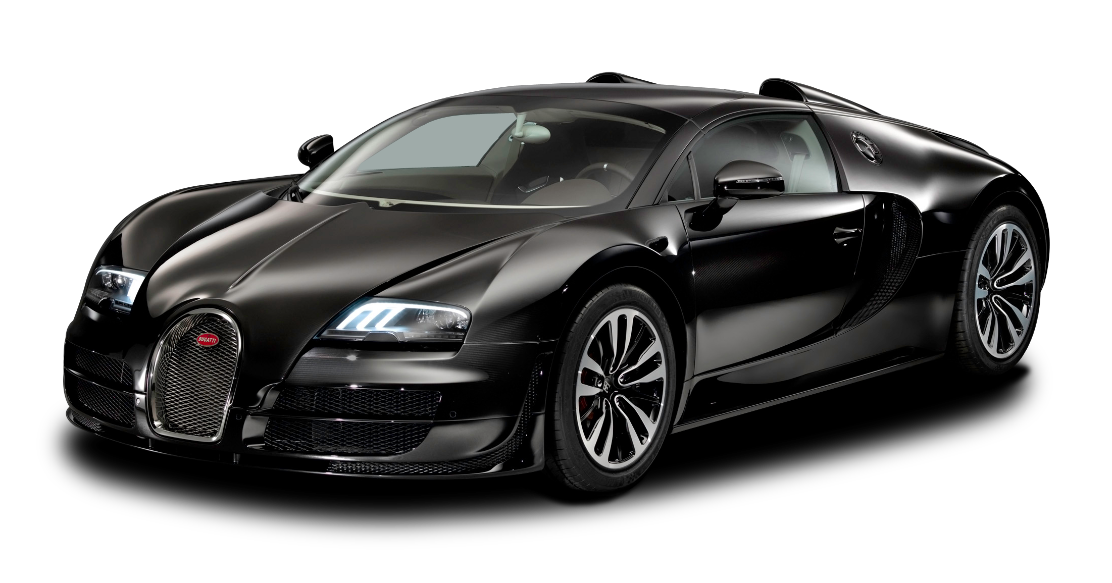 Zwart Bugatti chiron Transparant Image