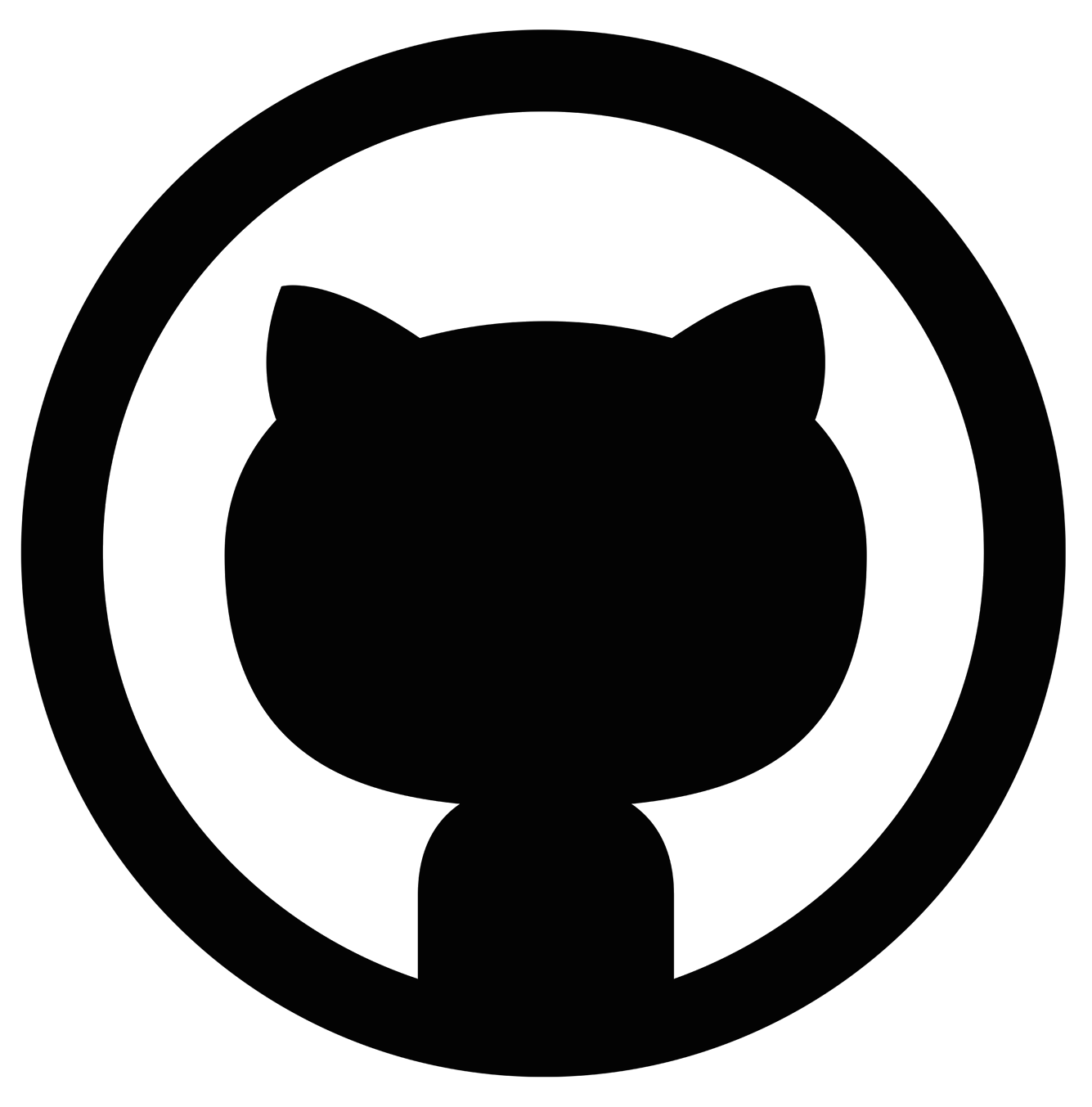 Black Github Logo PNG Image