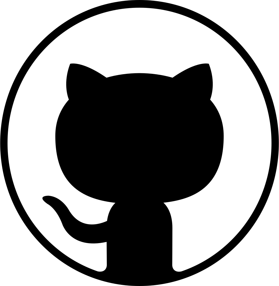 Черный github logo PNG фото