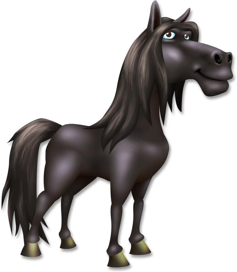 الحصان الأسود PNG صورة