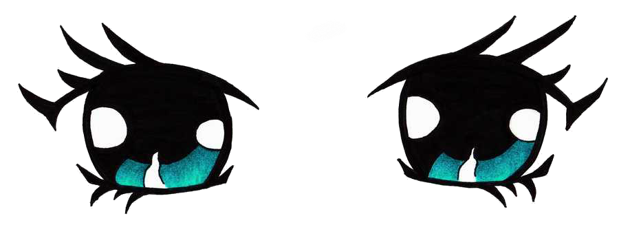 Синие аниме глаза PNG фото