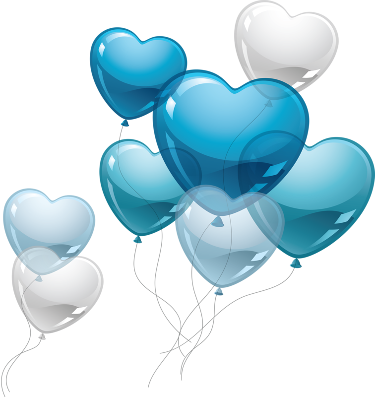 Blue Balloons PNG Image Background