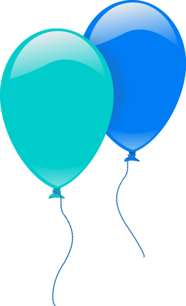 Photo Balloons Blue PNG Photo