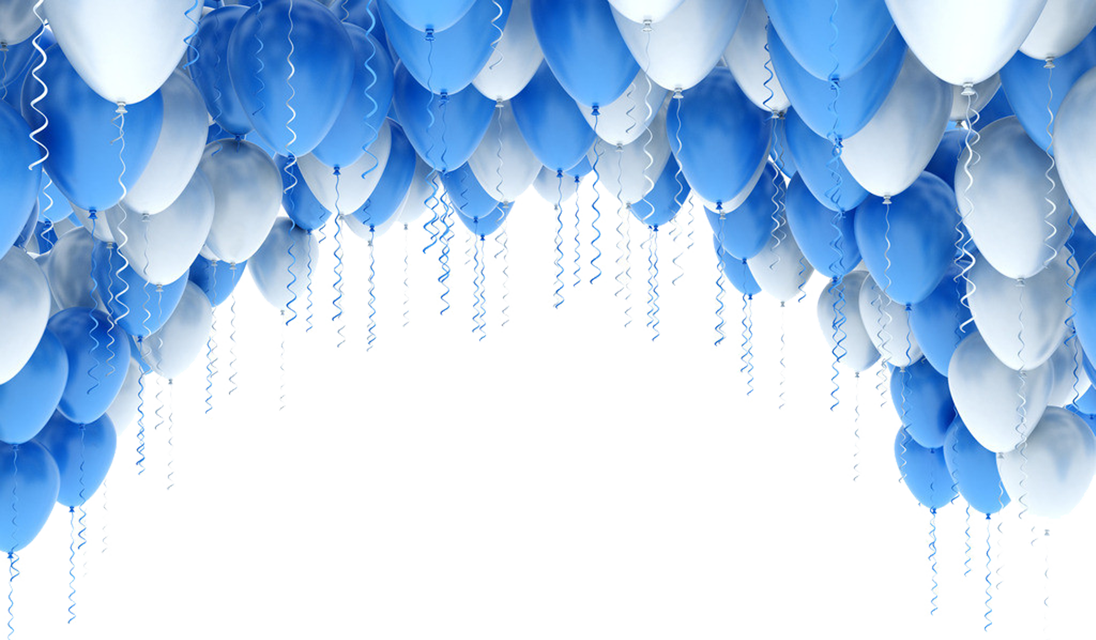 Blue Balloons PNG Pic