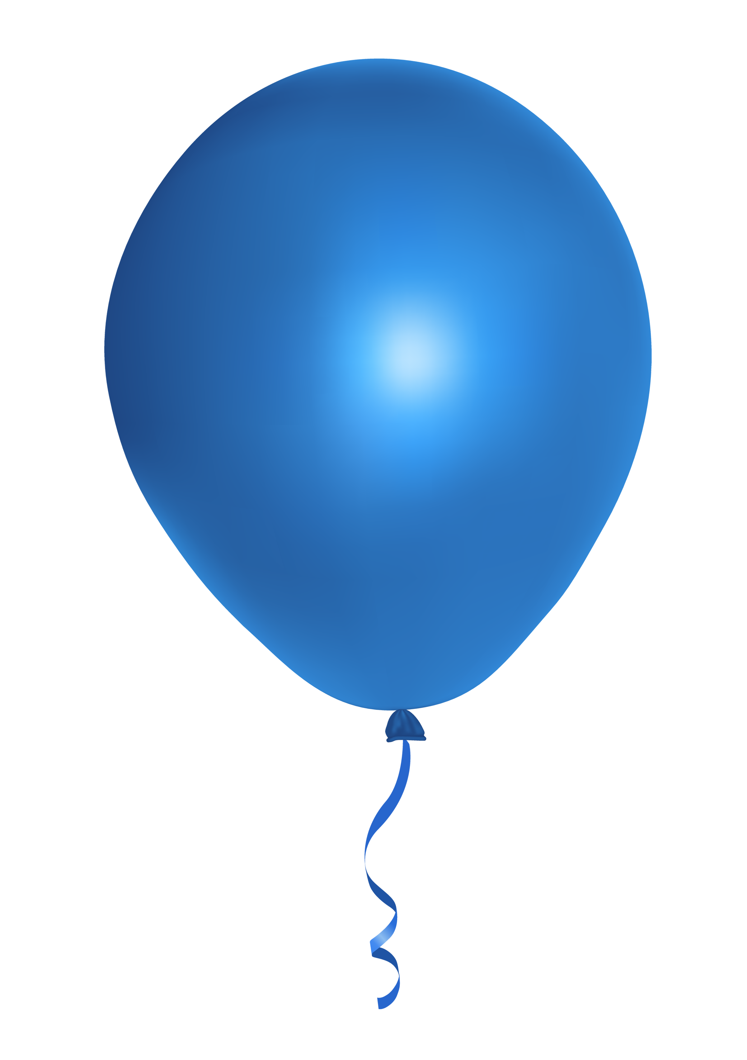 Balões azuis transparentes