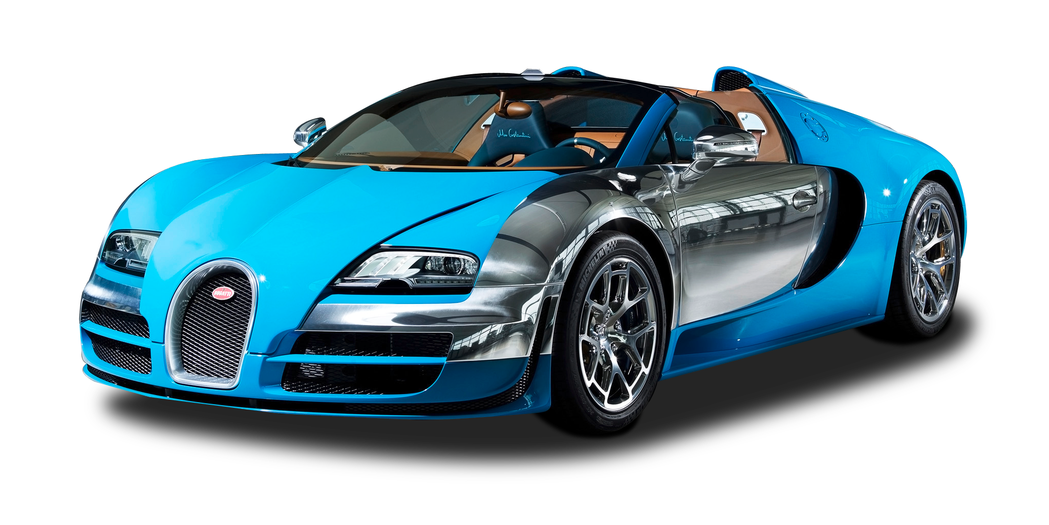 Blue Bugatti chiron PNG Foto