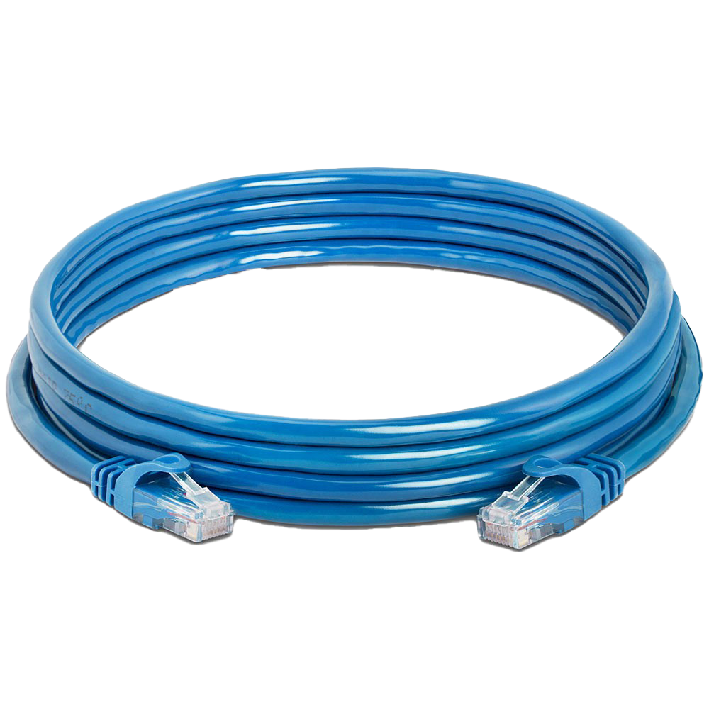 Blauwe Ethernet-kabel PNG Download Afbeelding