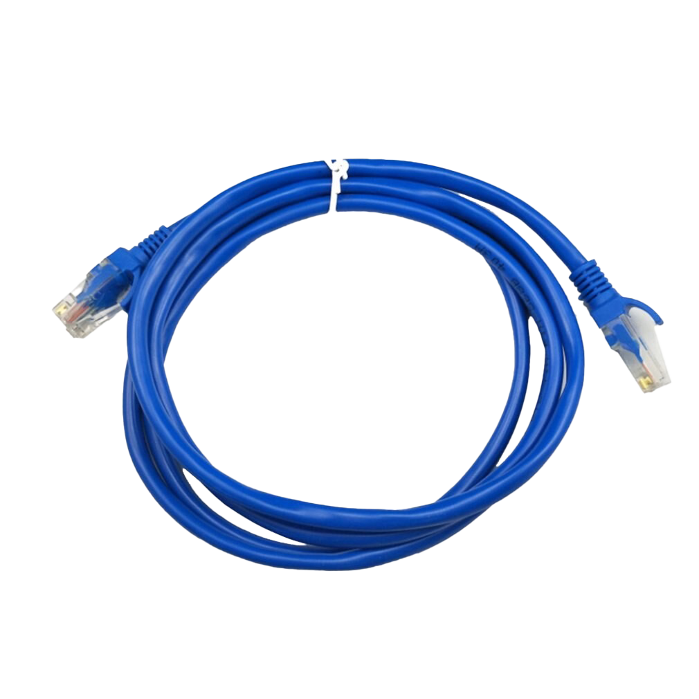 Blue Ethernet Cable Transparent Background PNG