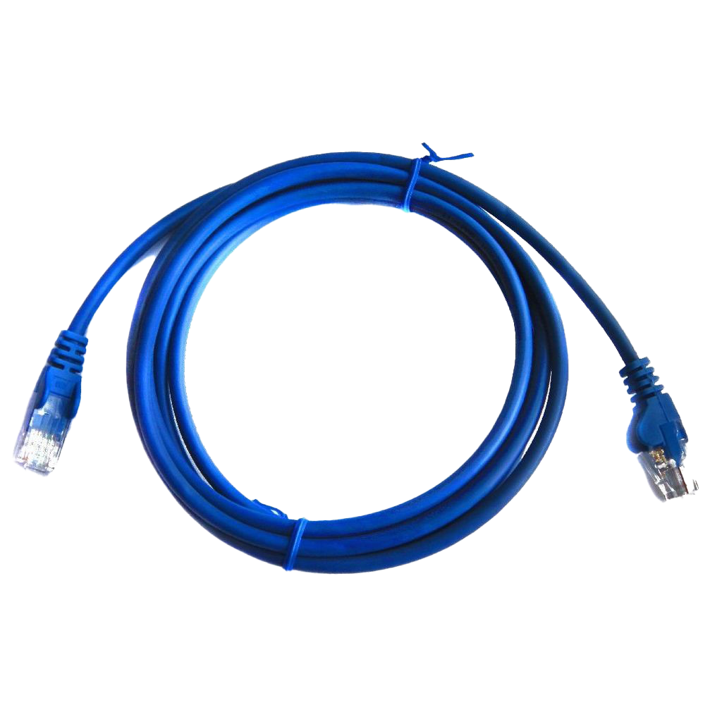 Blaue Ethernet-Kabel transparente Bilder