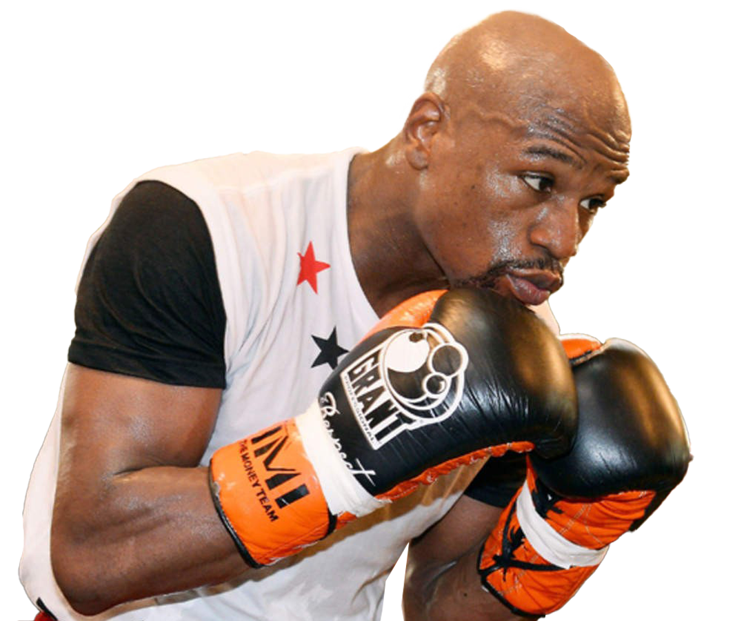 Boxer Floyd Mayweather Trasparente sfondo PNG