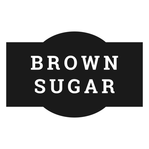 Brauner Zucker-Logo PNG Kostenloser Download