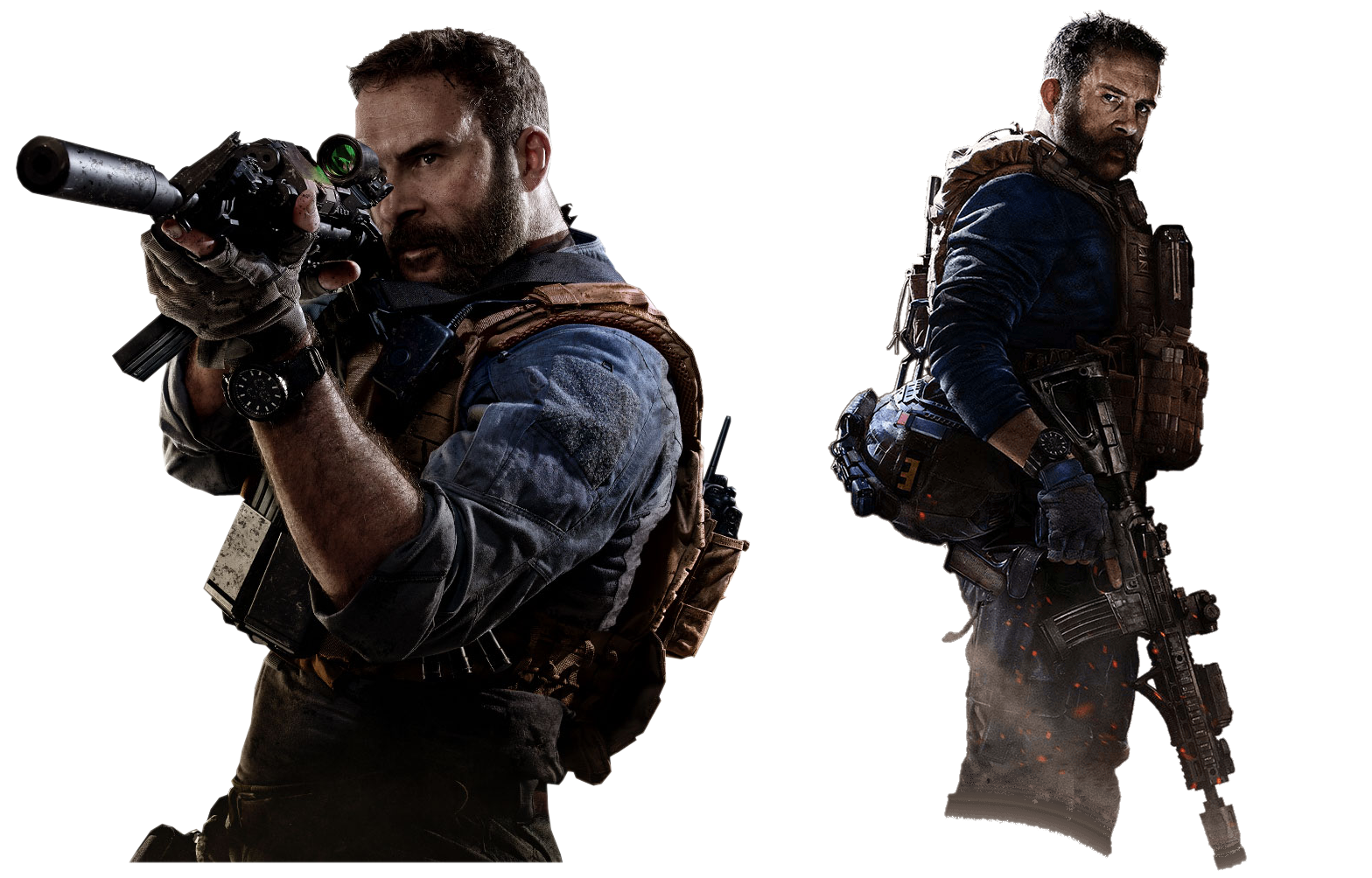 Call of Duty Modern Warfare Soldaat Transparant-afbeeldingen