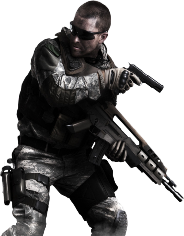 Call of Duty Warzone Soldier PNG Ambientazione Trasparente