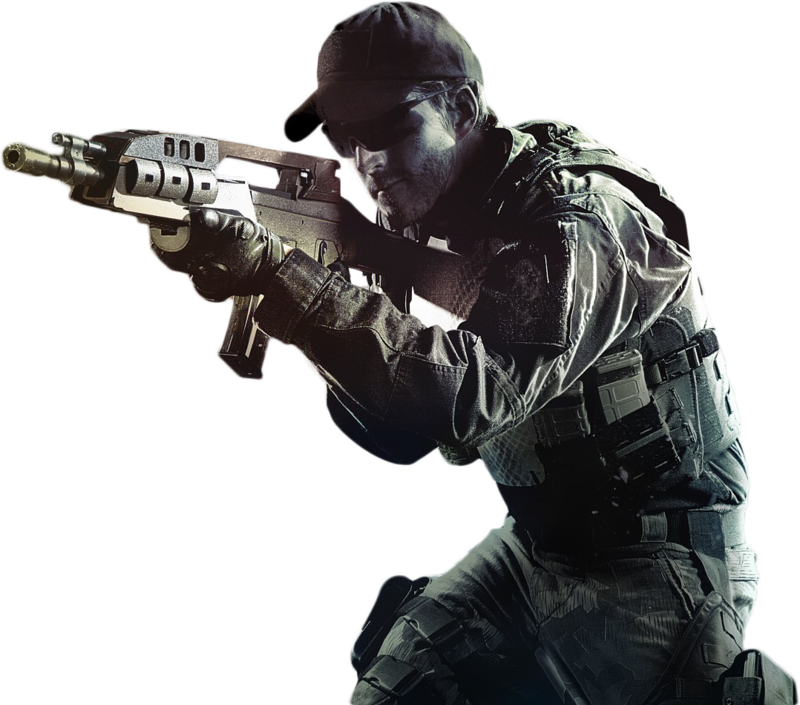 Call of Duty Warzone Soldier Gambar Transparan