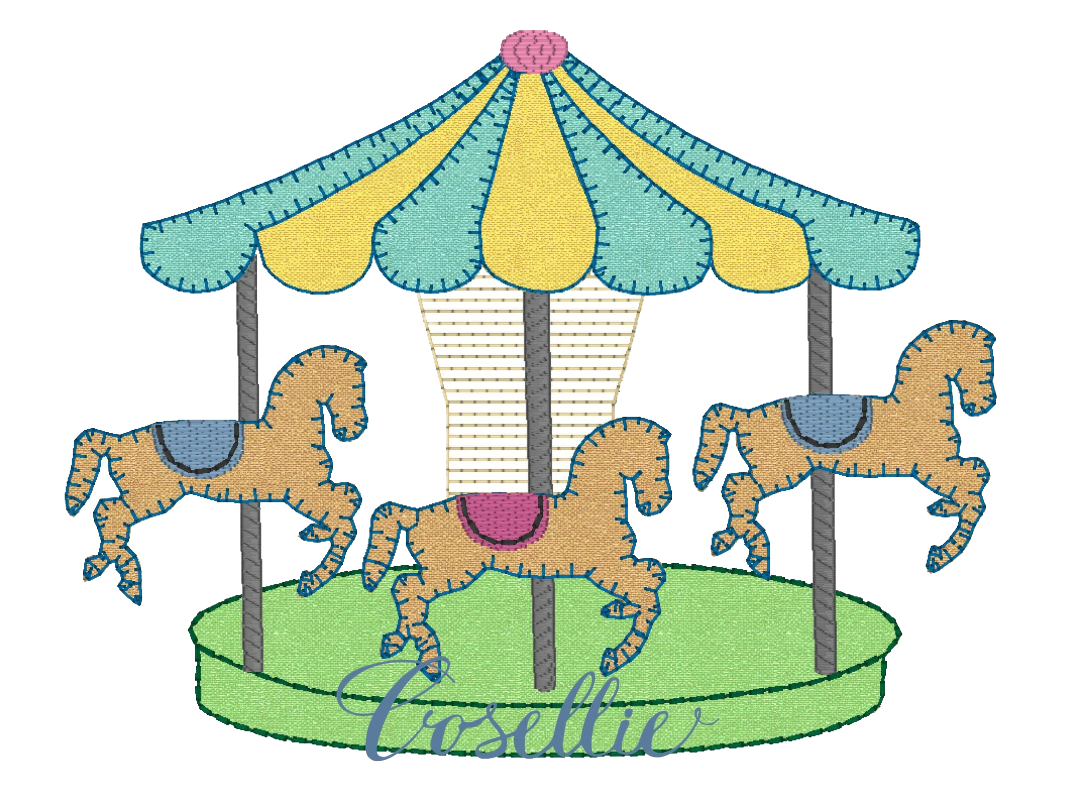 Carnival Carousel Transparent Background PNG