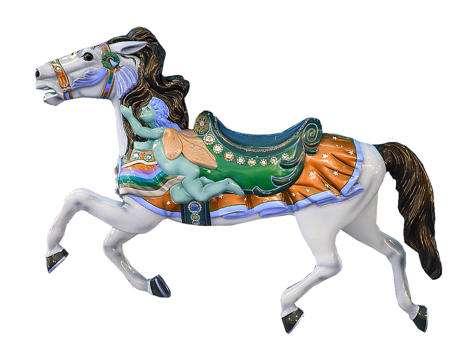 Carrousel paard PNG hoogwaardige Afbeelding