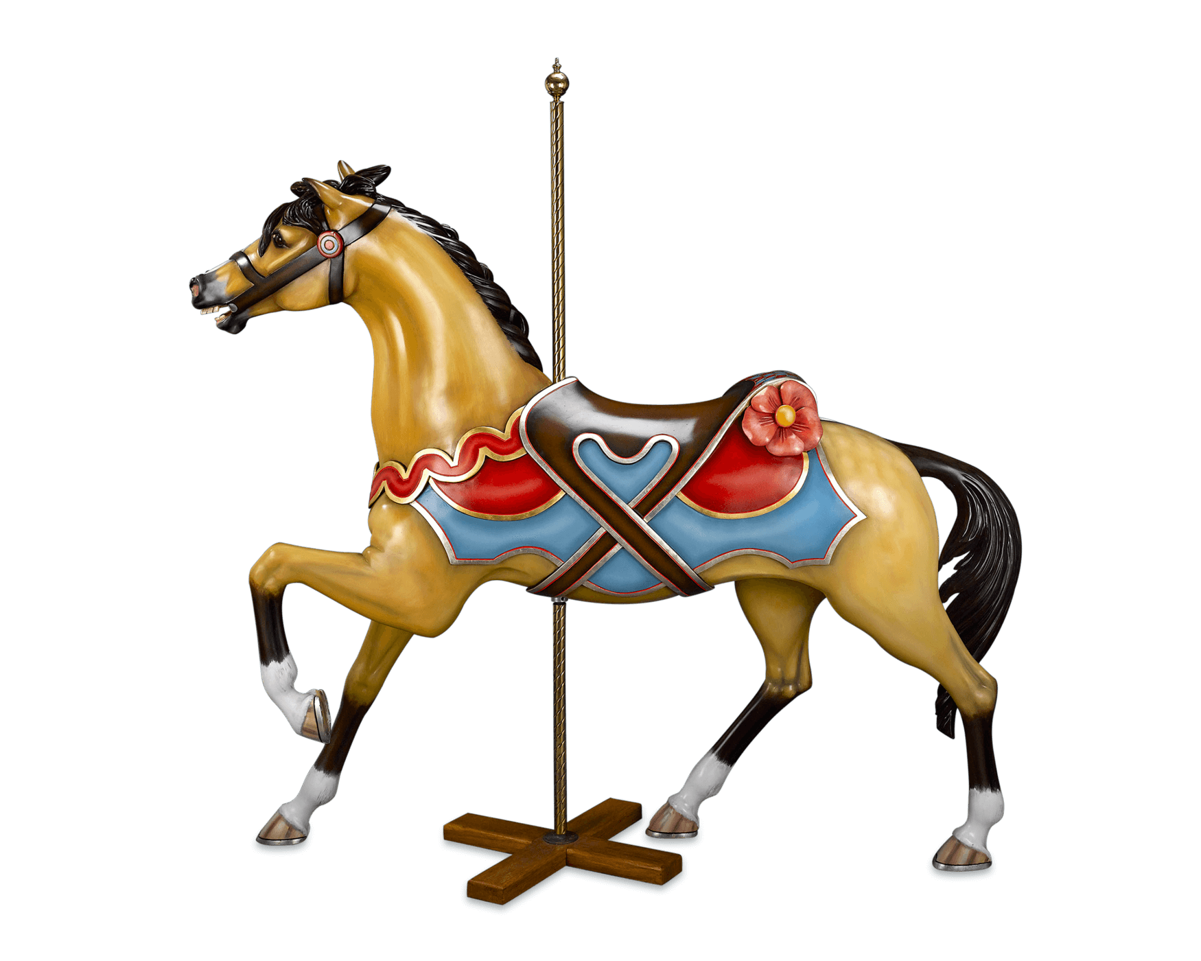 Carrousel paard Transparant Beeld