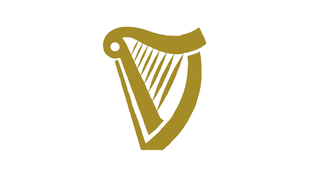 Celtic Irish Harp PNG Background Image