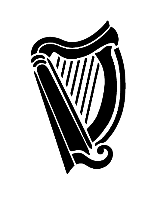 Celtic Irlandia Harp PNG Unduh Image