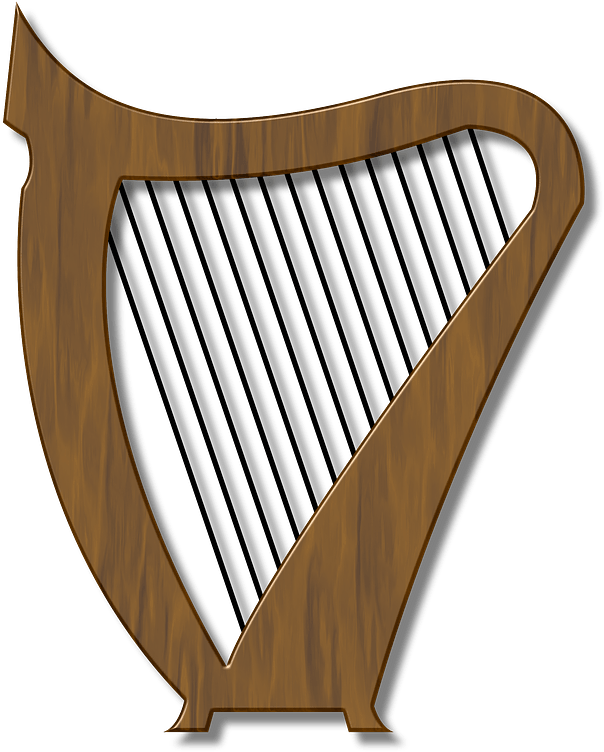 Image de PNG de harpe irlandais celtique