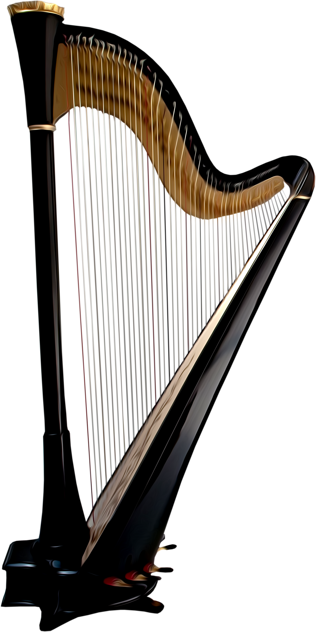Celtic Irish Harp Transparent Images