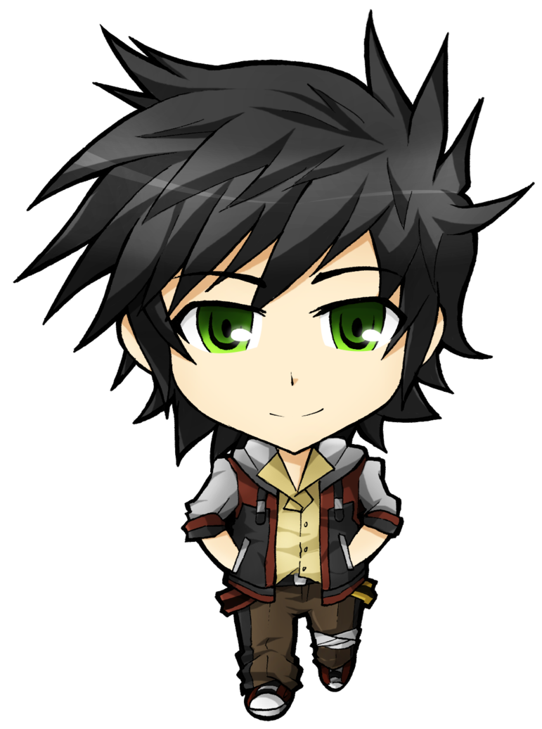 Chibi anime Transparante achtergrond PNG