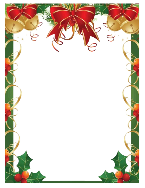 Рождественская гирлянда рамка PNG Image