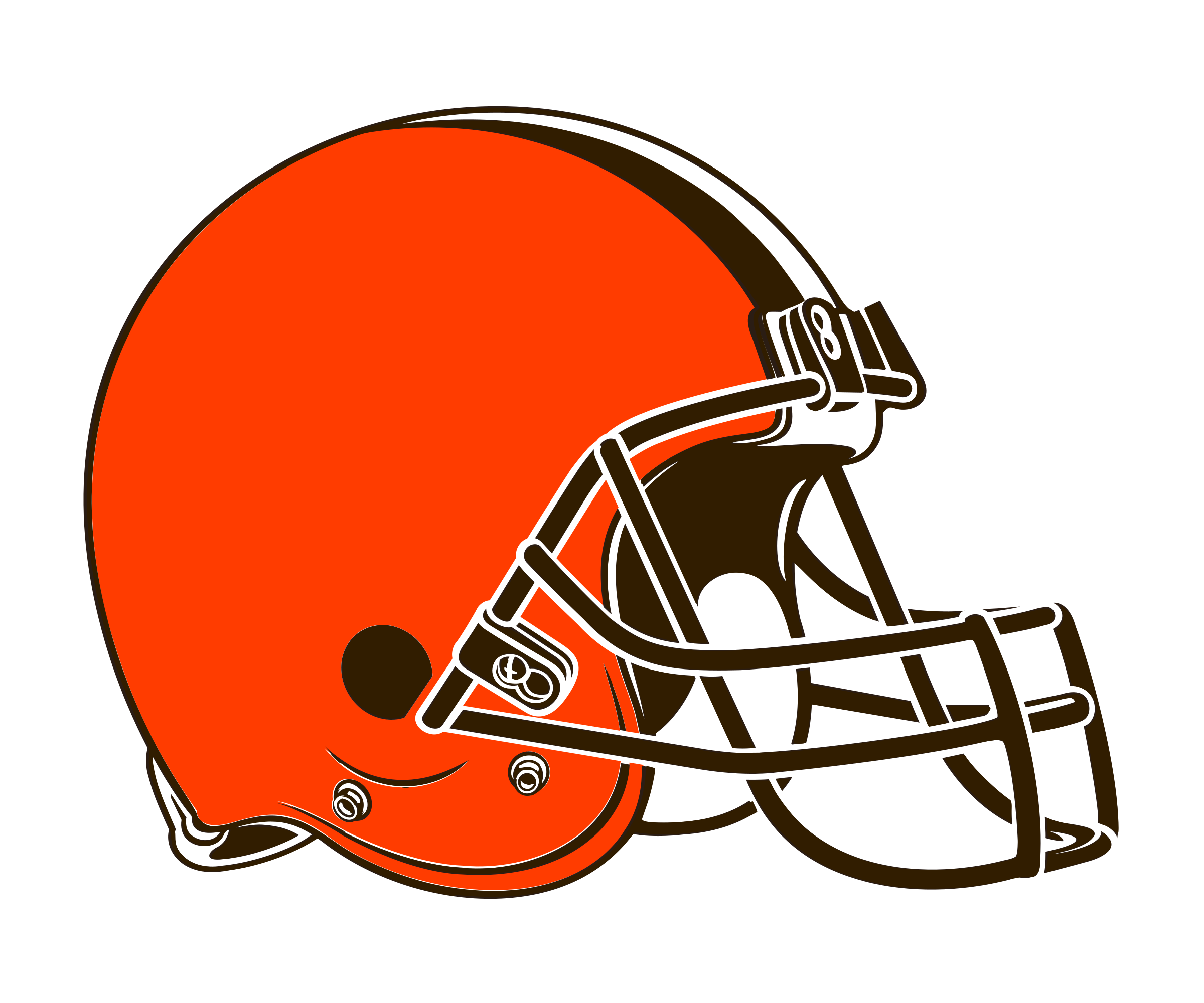 Cleveland Browns Helmet PNG imagem de alta qualidade
